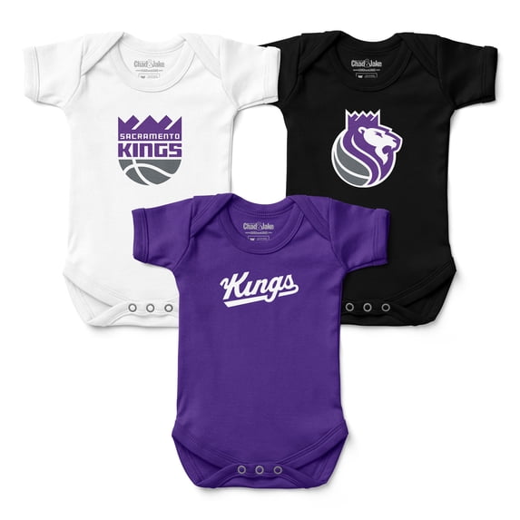 Infant Chad & Jake Sacramento Kings Three-Pack Bodysuit Set
