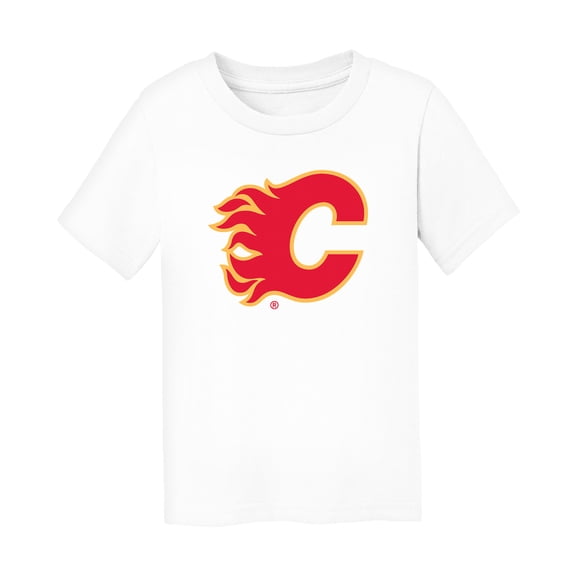 Infant Chad & Jake White Calgary Flames Primary Logo T-Shirt