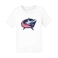 thumbnail image 1 of Infant Chad & Jake White Columbus Blue Jackets Primary Logo T-Shirt, 1 of 1