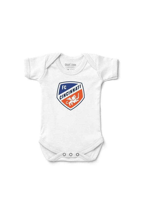 Infant Chad & Jake White FC Cincinnati Bodysuit