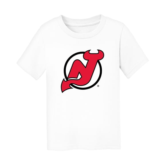 Infant Chad & Jake White New Jersey Devils Primary Logo T-Shirt