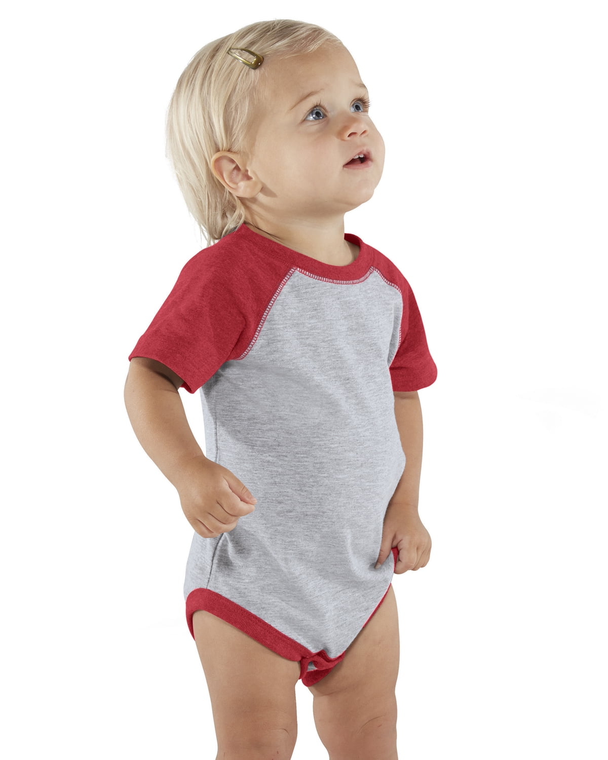Infant Clementine Baseball Fine Jersey Bodysuit