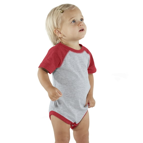 Infant Clementine Baseball Fine Jersey Bodysuit