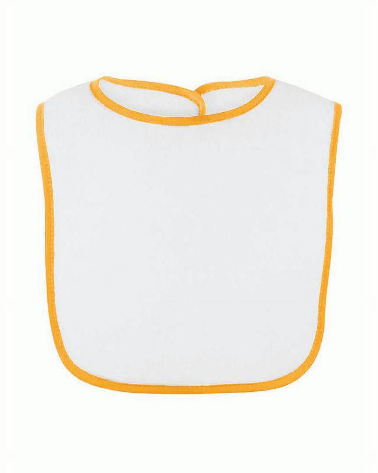Infant Clementine Contrast Trim Terry Bib