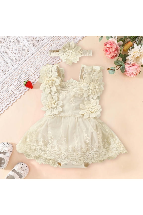 Clothes Baby Rompers Girl Dresses Baby Outfits First Birthday Outfit Girl Baby Dresses 9-12 Months
