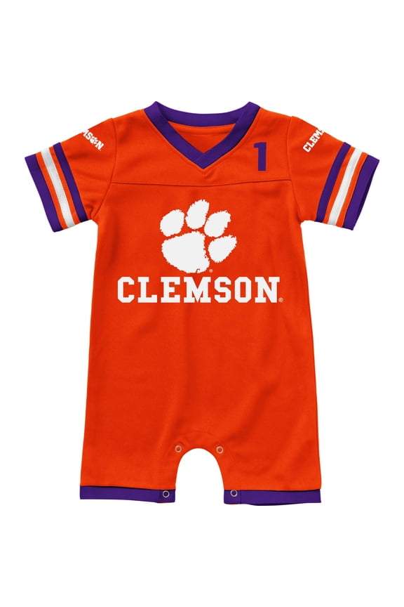 Infant Colosseum Orange Clemson Tigers Bumpo Football Romper