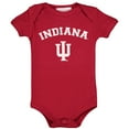 thumbnail image 1 of Infant Crimson Indiana Hoosiers Arch & Logo Bodysuit, 1 of 1