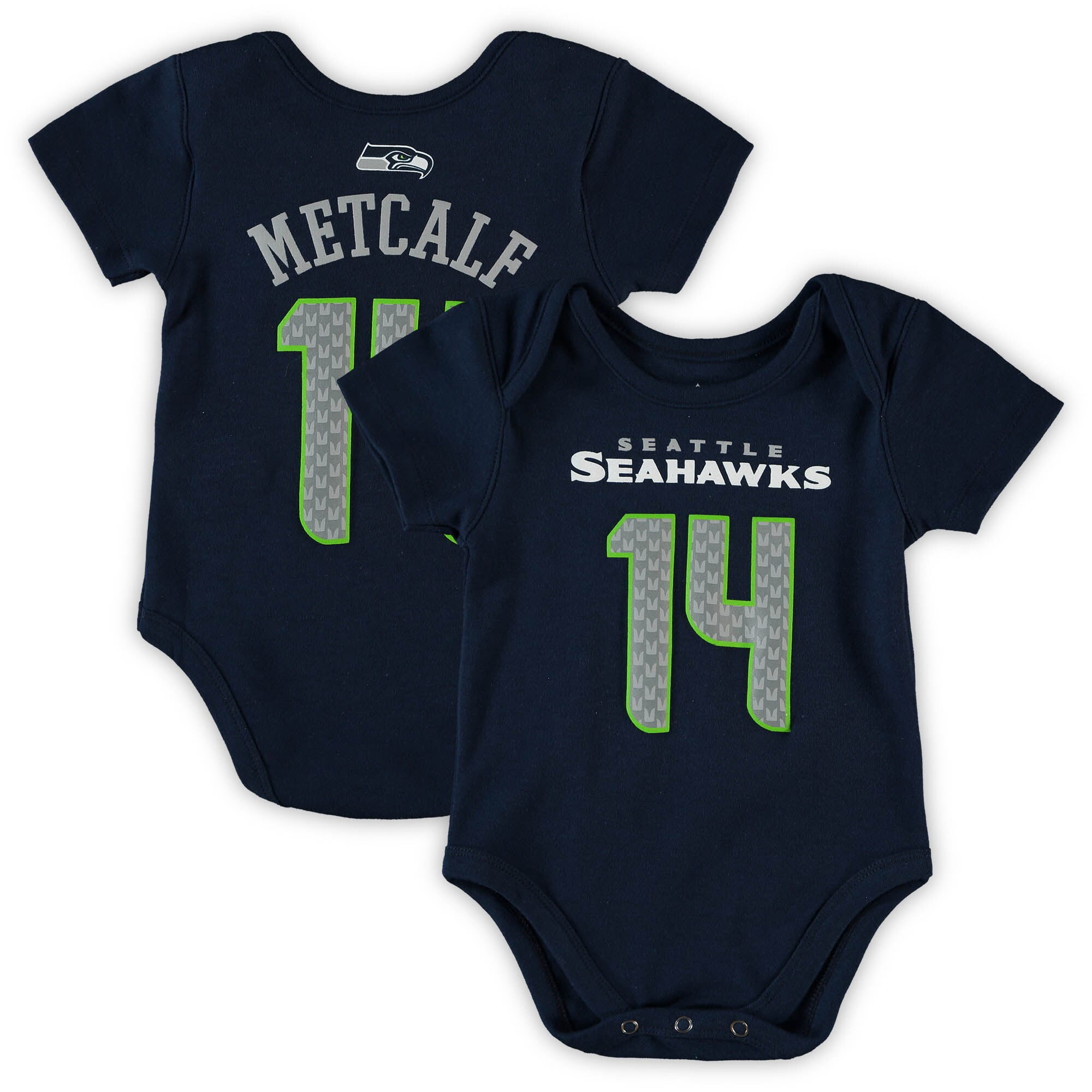 Infant DK Metcalf College Navy Seattle Seahawks Mainliner Player Name ...