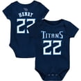 thumbnail image 1 of Infant Derrick Henry Navy Tennessee Titans Mainliner Player Name & Number Bodysuit, 1 of 3