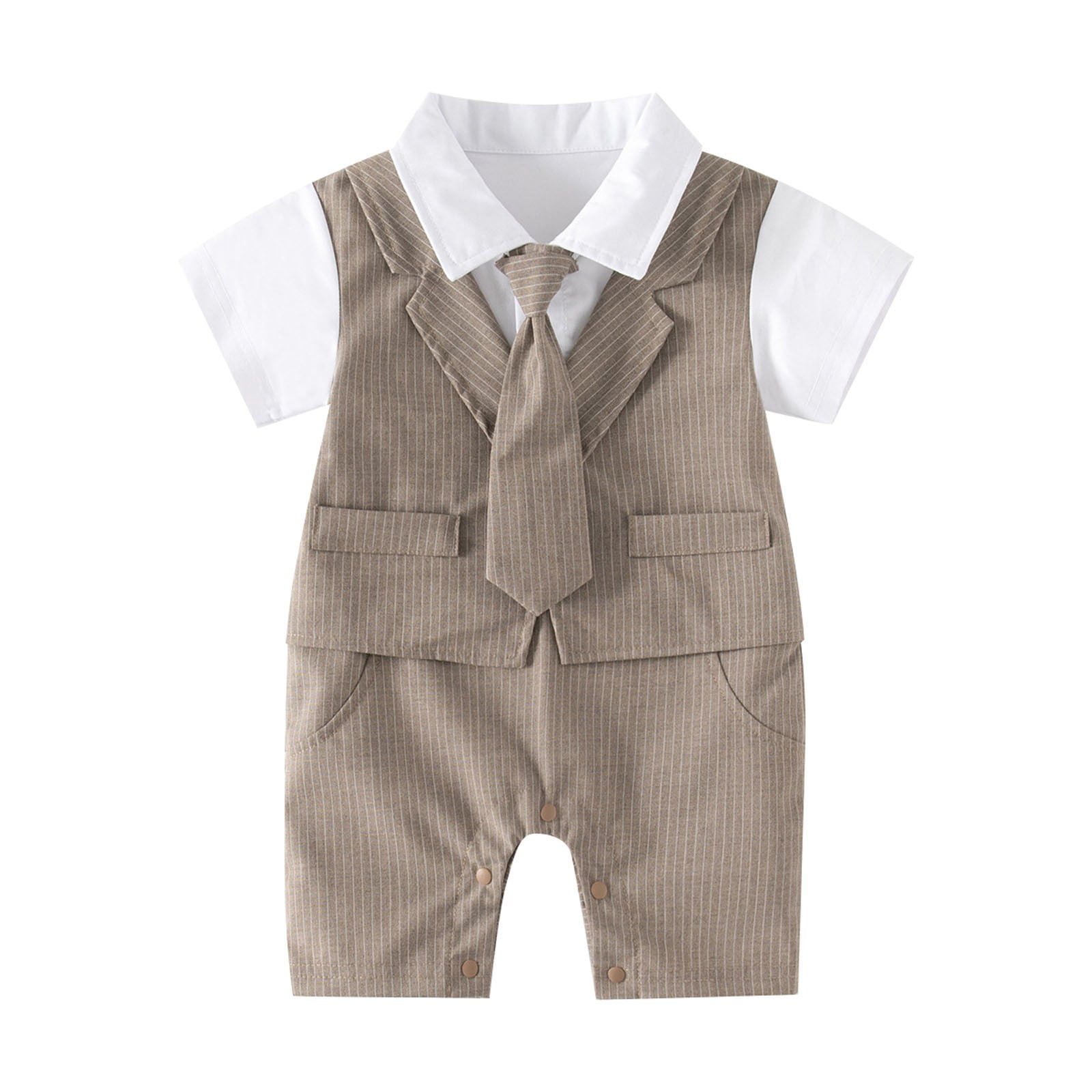 Infant Dress Suit Dress Shirt Vest Baby Boy Photoshoot Outfits Clothes ...