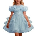 thumbnail image 1 of Infant Dresses For Girls Puffy Gown For Pageant Performance Recital Girls Beach Dress Size 6-12Months, 1 of 4