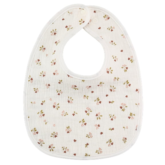 Infant Drooling Bib Lovely Burp Cloth for 2-24M Baby Cotton Saliva Towel Cartoon 6-layer Baby Bibs for Boy Girls