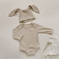 thumbnail image 1 of Easter Outfits for Boys Cute Bunny Print Long Sleeve Baby Romper Jumpsuit Girl Outfits for Babies 6-12 Months, 1 of 8