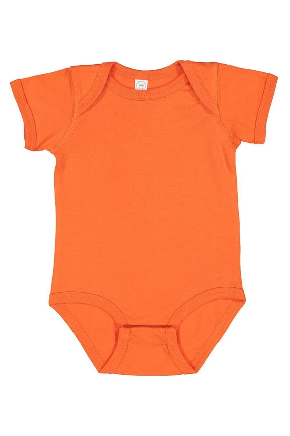 Infant Fine Jersey Bodysuit , Orange , NB