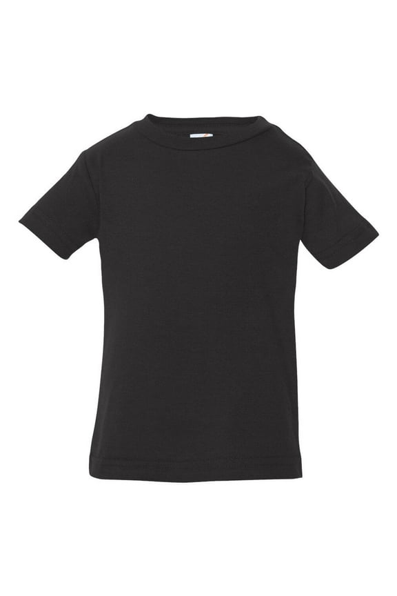 Infant Fine Jersey Tee , Black , 6M