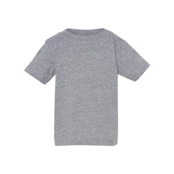 Infant Fine Jersey Tee , Granite Heather , 24M