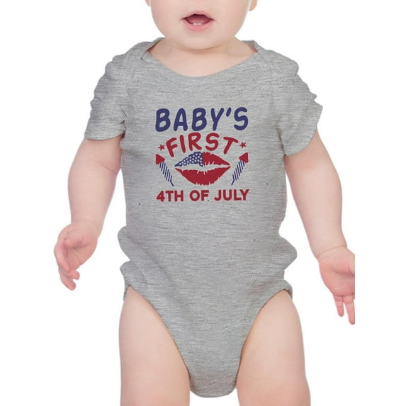 Infant First 4Th Of July Kisses Bodysuit Infant -Image by Shutterstock, 18 Months