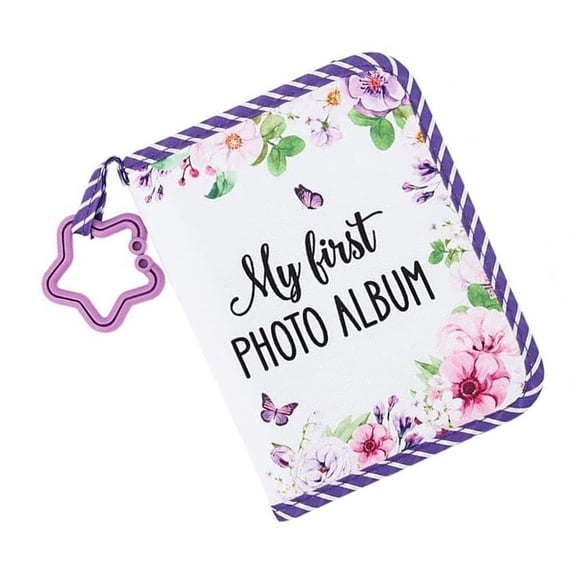 Infant First Photo Book Floral Print Pictures Holders Album With Star ...