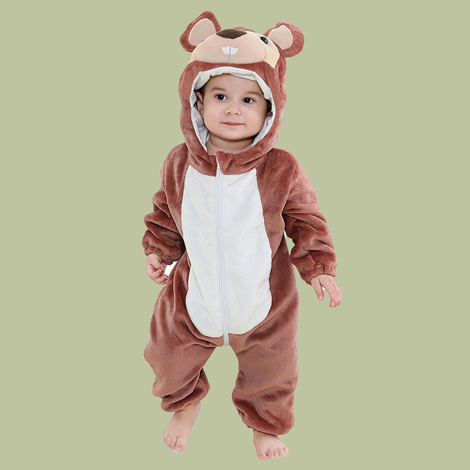 Jumpsuits Baby Animal Outfit Long Sleeve Bodysuit Baby Animals Romper Toddler Onesie Clothes 2T