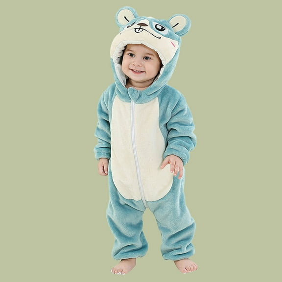 Jumpsuits Baby Animal Outfit Long Sleeve Romper Baby Girl Christmas Pajamas Baby Boy Clothes 2T