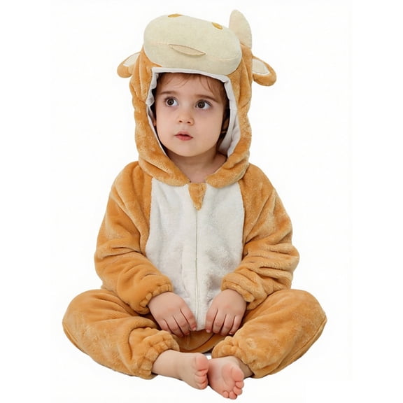 Jumpsuits Cartoon Animal Outfit Long Sleeve Romper Halloween for Boy Toddler Onesie 2-3 Years
