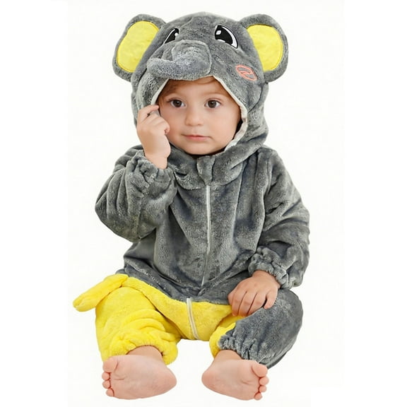 Jumpsuits Unisex Toddler Romper Long Sleeve Romper Baby Christmas Animals Jumpsuit Clothes 2-3 Years