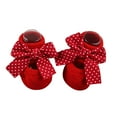 thumbnail image 1 of Infant Floor Socks Toddler Winter Anti-Skid Socks Cotton Floor Shoes Red Socks for 0-1Year Uniform Outfit Accs, 1 of 3