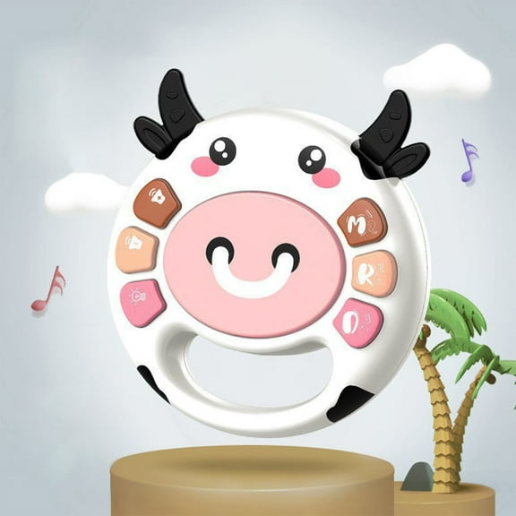 Infant Funny Hand Drum, Early Education Musical Toy, Grasping Training Drum, Silica Gel Baby Rattle, Sensory Development Toy, Fun Patting Sounds, Musical Toy for 6-12 Months Babies