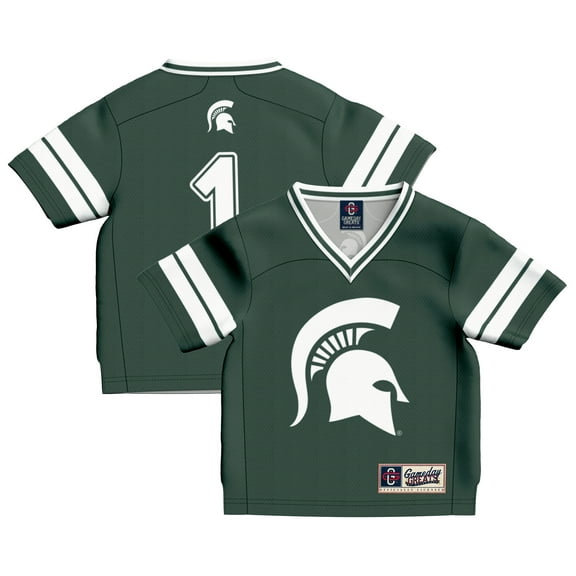 Infant GameDay Greats #1 Green Michigan State Spartans Lightweight Collegiate Football Fashion Jersey