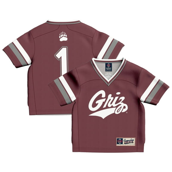 Infant GameDay Greats #1 Maroon Montana Grizzlies Lightweight Collegiate Football Fashion Jersey