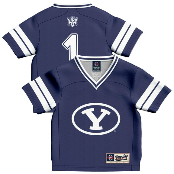 Infant GameDay Greats #1 Navy BYU Cougars Collegiate Football Fashion Jersey