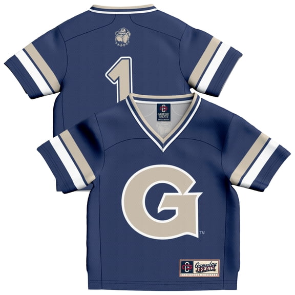 Infant GameDay Greats #1 Navy Georgetown Hoyas Collegiate Football Fashion Jersey