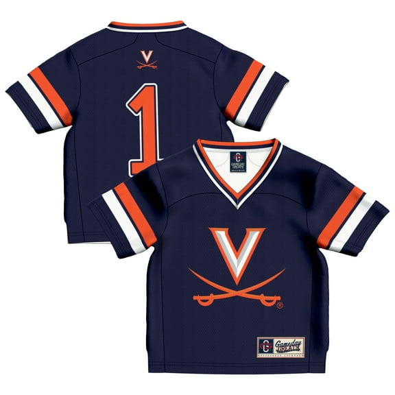 Infant GameDay Greats #1 Navy Virginia Cavaliers Lightweight Football Jersey