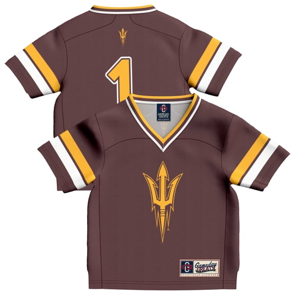Infant GameDay Greats  Maroon #1 Arizona State Sun Devils Lightweight Collegiate Football Fashion Jersey