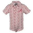 thumbnail image 1 of Infant Garb Crimson Alabama Crimson Tide Tom Allover Print Performance Polo Bodysuit, 1 of 1
