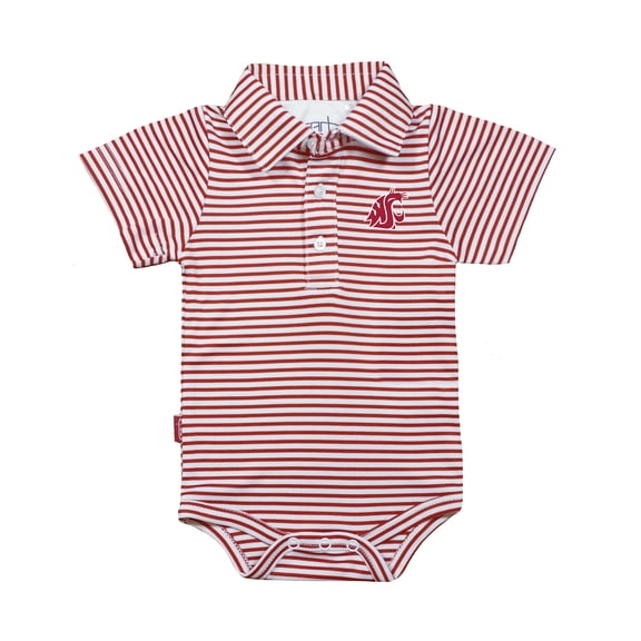 Infant Garb Crimson/White Washington State Cougars Carson Polo Bodysuit