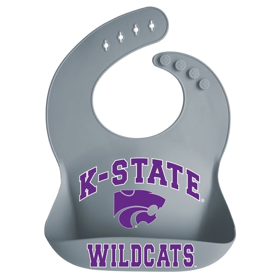 Infant Garb Kansas State Wildcats Silicone Crumb Catcher Bib