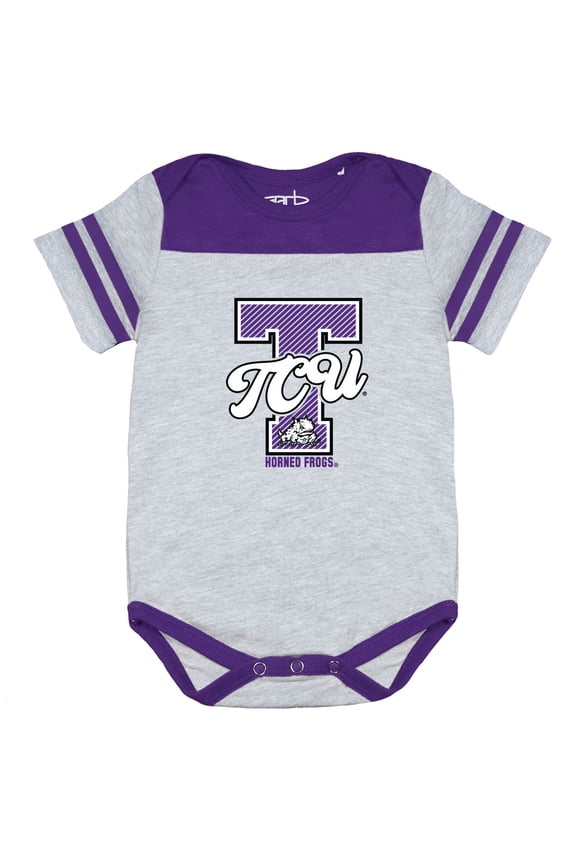 Infant Garb Purple TCU Horned Frogs Thomas Bodysuit
