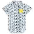 thumbnail image 1 of Infant Garb White Michigan Wolverines Tom Allover Print Performance Polo Bodysuit, 1 of 2