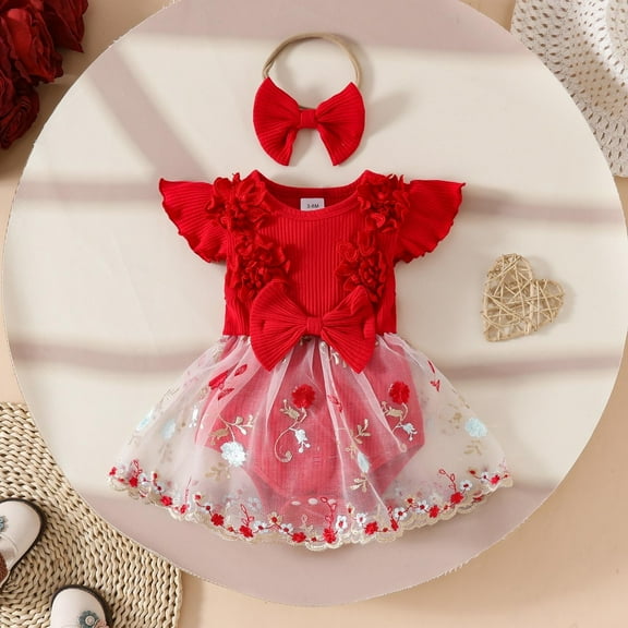 Girl Clothes Baby Rompers Girl Dresses Cute Baby Girl Outfit Girl First Birthday Outfit Baby Clothes 3-6 Months