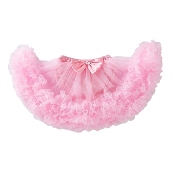Infant Girl Dresses Kids Pink Tutu Mesh Skirt Fluffy Skirt Baby Girl Dresses 6-12 Months
