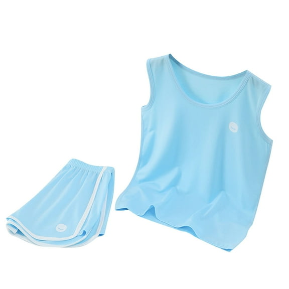 Infant Girl Summer Outfits Preemie Girl Clothes, Lyocell Children's Tank Top Cotton Boys' and Girls' Sleeveless T-Shirt Medium and Large Children's Spring/Summer Thin Tank Top