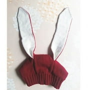 Infant Girls Boys Knitted Cap, Infant Newborn Solid color Autumn Winter Cute Bonnet Rabbit Ears Hat