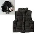 thumbnail image 1 of Infant Girls Boys Puffer Vest Boys Winter Vest Light Weight Down Vest with Zip Up Cute Jackets Sleeveless Infant Puffer Jacket 6-12 Months, 1 of 8