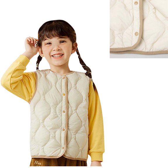 Girls Boys Puffer Vest Winter Vest Lightweight Button Down Cute Jackets Sleeveless Winter Down Vest 3-6 Months