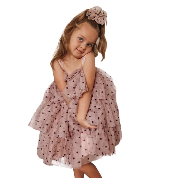 Infant Girls Dresses Formal With Vest Skirt Elegant Childrens Gown For Girls Clothes Size 6-12Months