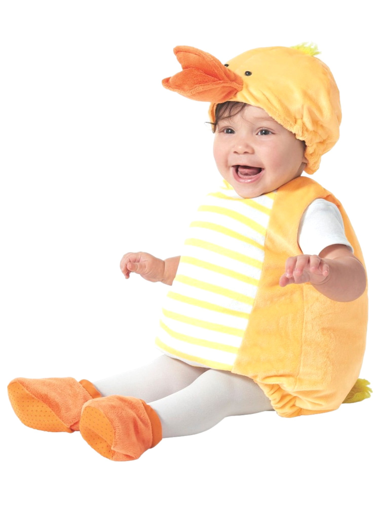 Infant Girls Ducky Yellow Padded Duckling Halloween Costume 2T