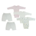 thumbnail image 1 of Infant Girls Long Sleeve Onezies and Pants, 1 of 1