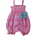 thumbnail image 1 of Infant Girls Neon Pink Tribal Print Single Romper Outfit Baby Bodysuit, 1 of 1