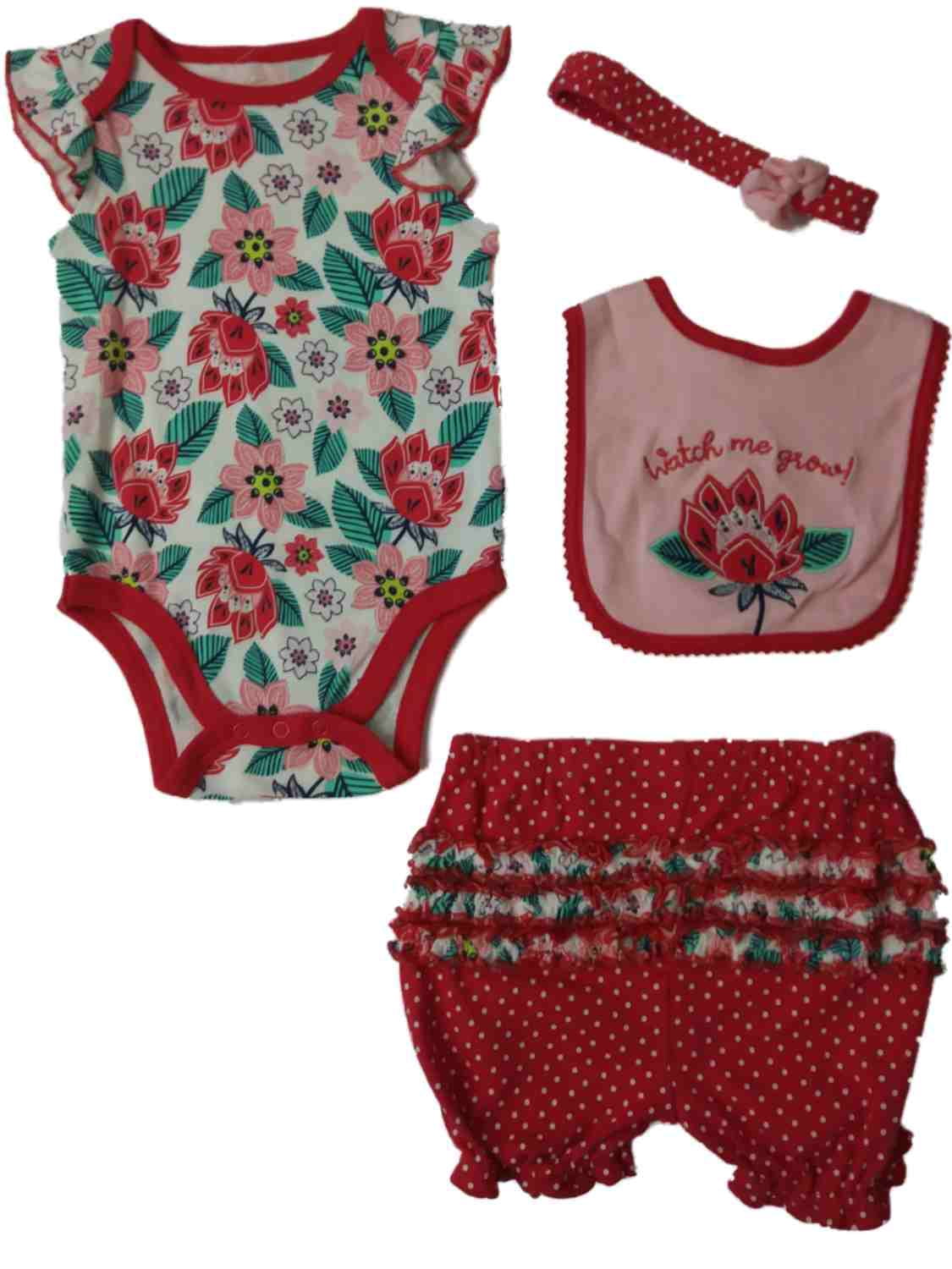 Adelaide Floral Petal Collar Bodysuit in Pink (1mth-2yrs)